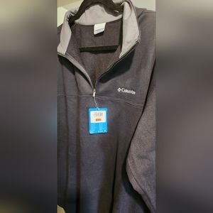 NWT Columbia  2Xlarge mens  black quarter zip